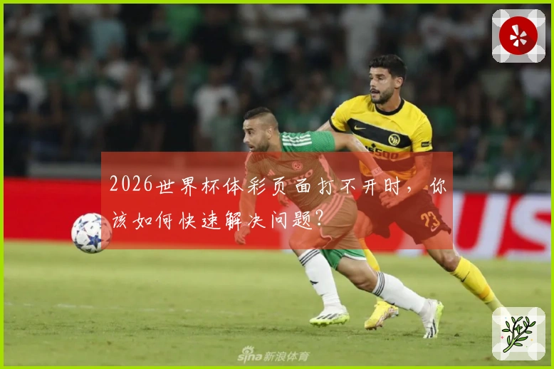 2026世界杯体彩页面打不开时，你该如何快速解决问题？